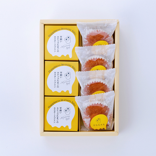 マドレーヌと平飼いカケッコたまごのカスタードプリンのアソートギフトS