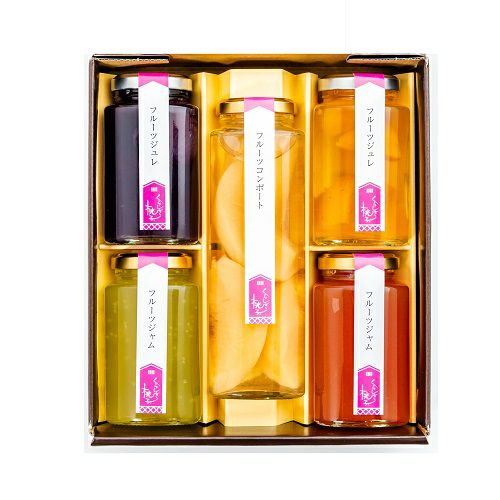 岡山県産フルーツの5本アソート