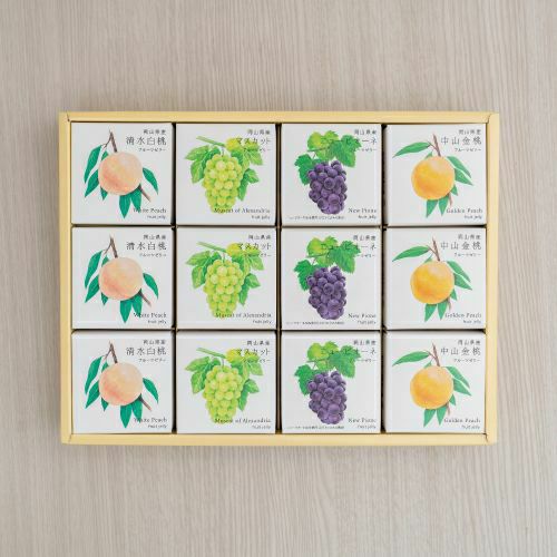 岡山産　フルーツゼリー詰合せ　12個入