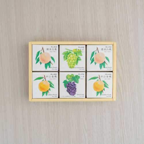 岡山産　フルーツゼリー詰合せ　6個入