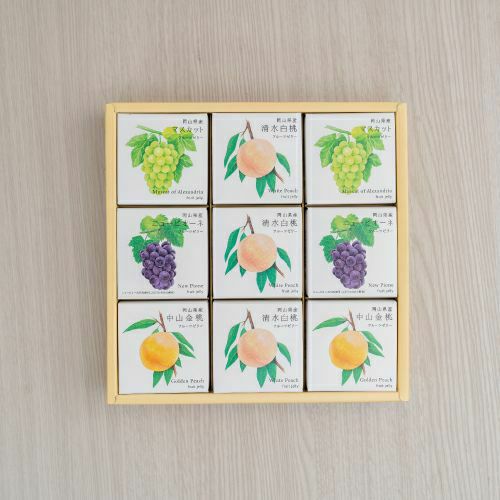 岡山産　フルーツゼリー詰合せ　9個入